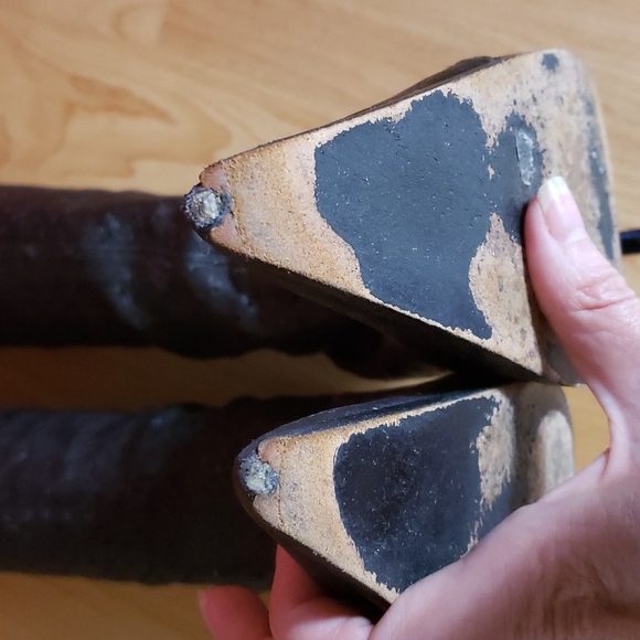 Plein sud black leather laser cut sock boot 37 7 7.5 - Picture 7 of 10